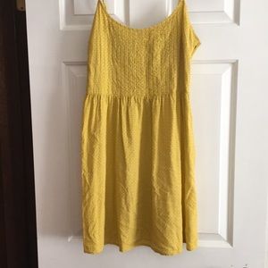 Yellow and red large dress